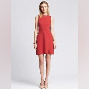 Banana Republic Envelope Dress In Red Glow 8